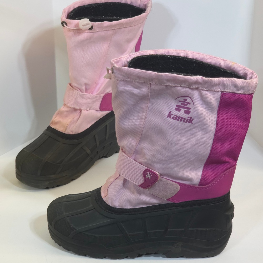 Kamik Snow Boots Waterproof Winter Boots Pink Purple Size 6‎ 38u